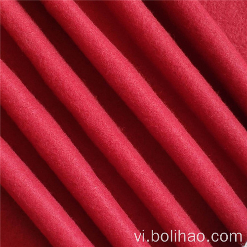 Red Solid Double Side Chải lông cừu